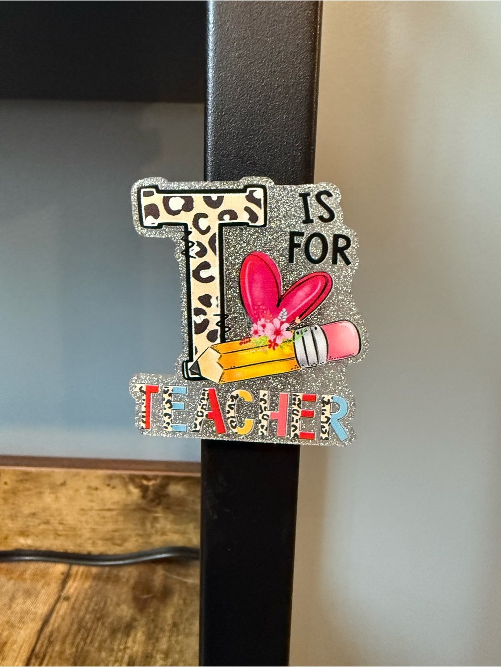 T for Teacher Acrylic Magnet